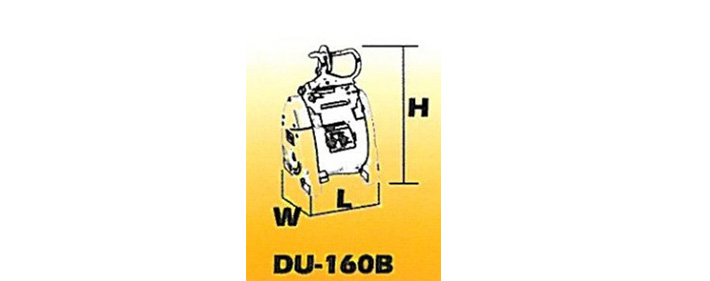 DU-160B小金剛電動(dòng)葫蘆結構尺寸圖片