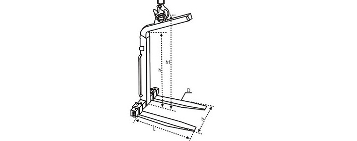 自動(dòng)平衡吊叉結構尺寸圖片