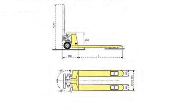 手動(dòng)液壓搬運車(chē)尺寸圖