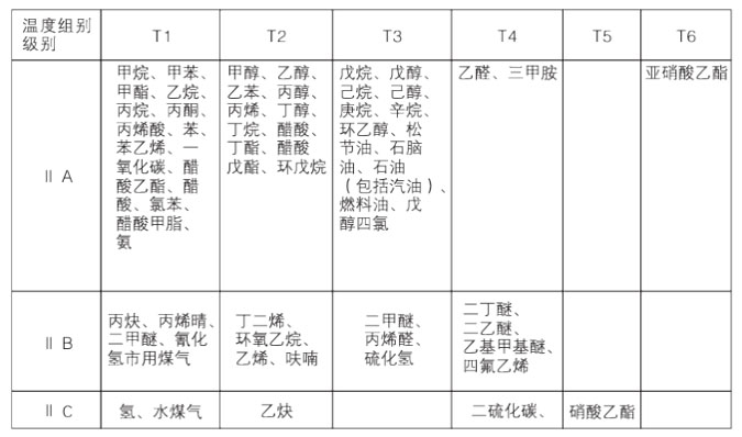 氣體防爆電動(dòng)葫蘆級別